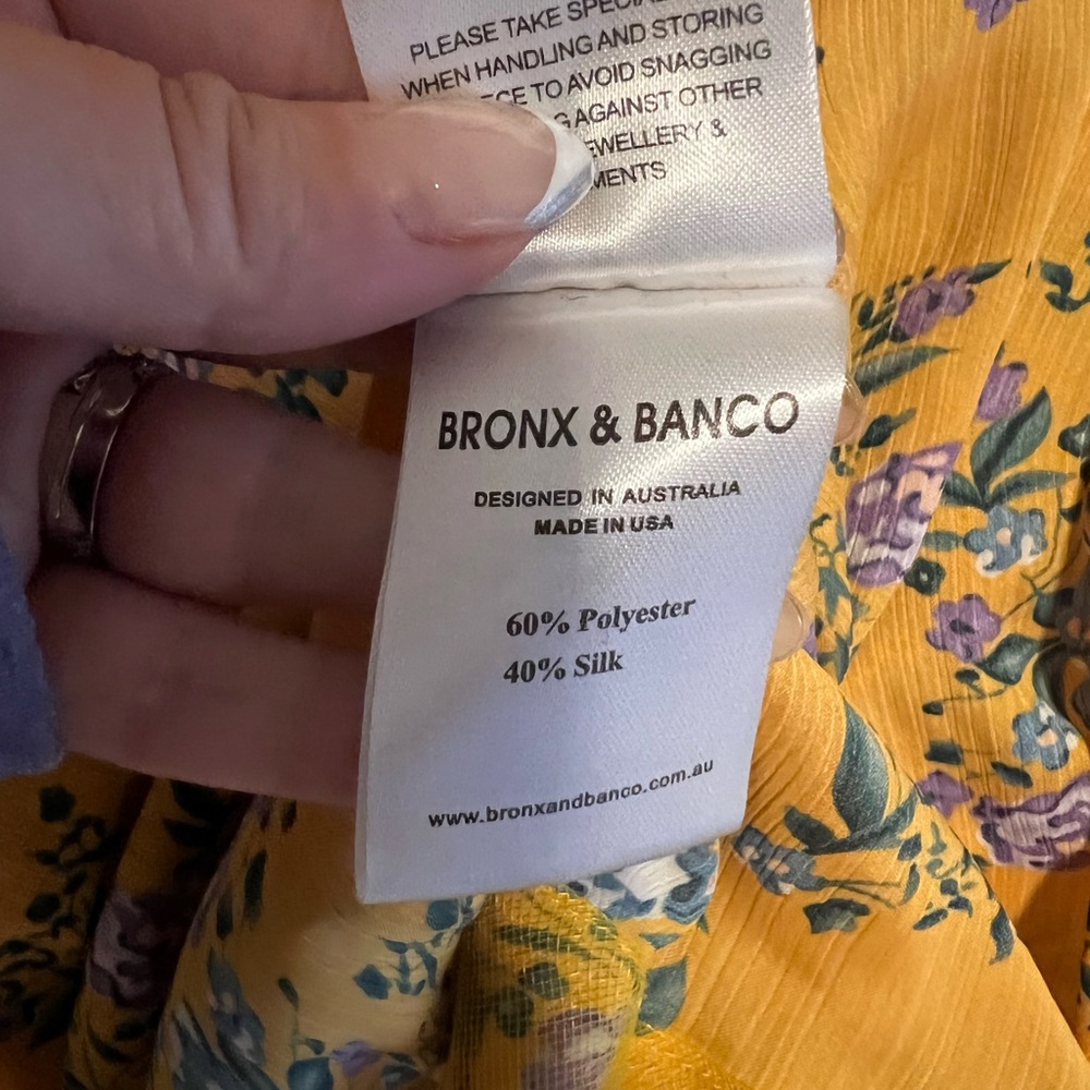 Bronx and Banco Hannah mini dress - yellow purple - Picture 7 of 7